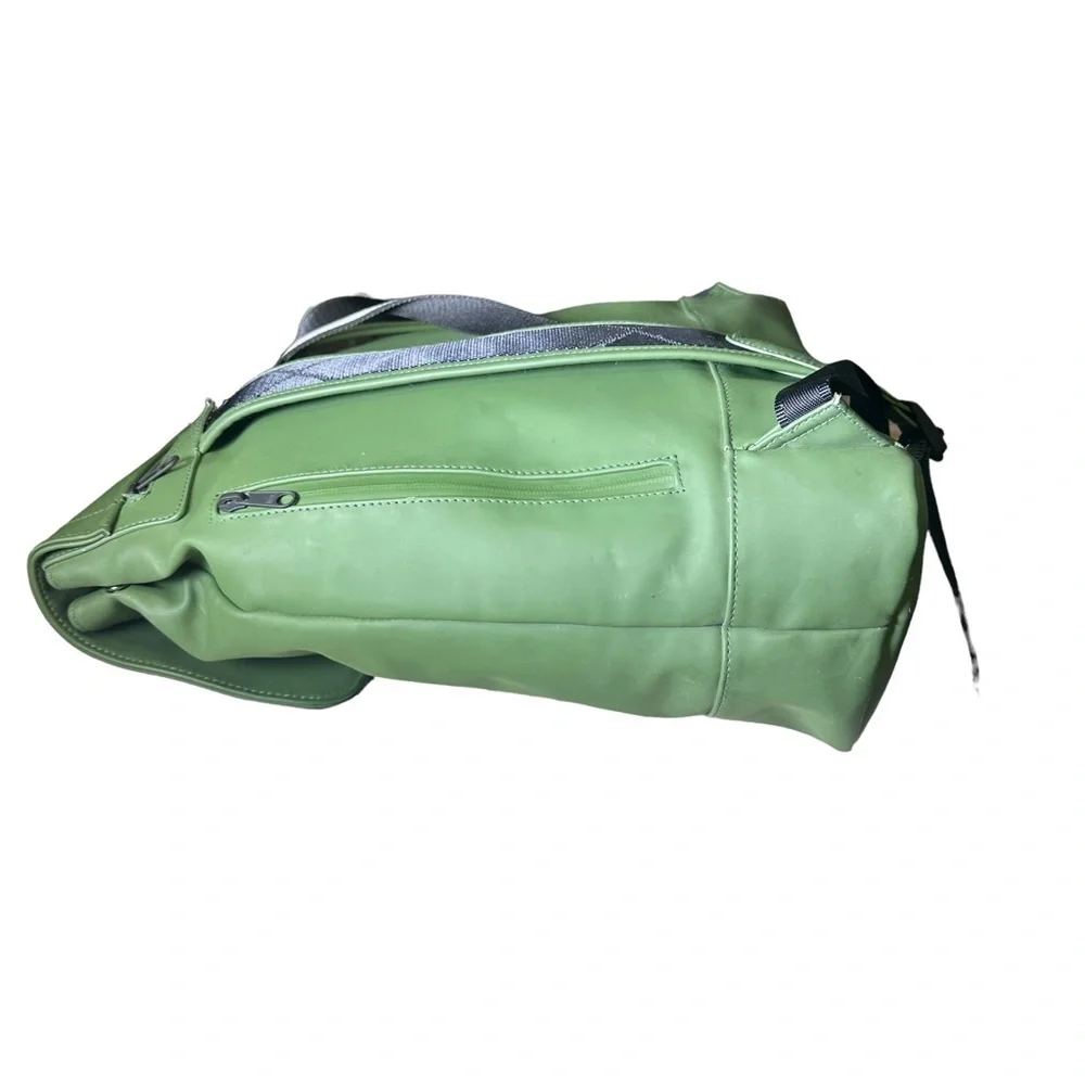 HUNTER | Olive Army Green Large Backpack Zipper Pockets - Picture 6 of 12